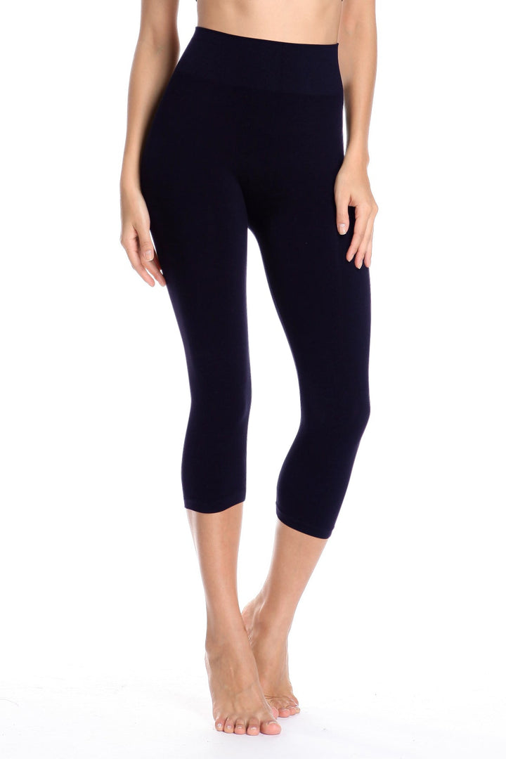 High Band Bamboo Capri - Tummy Tucker