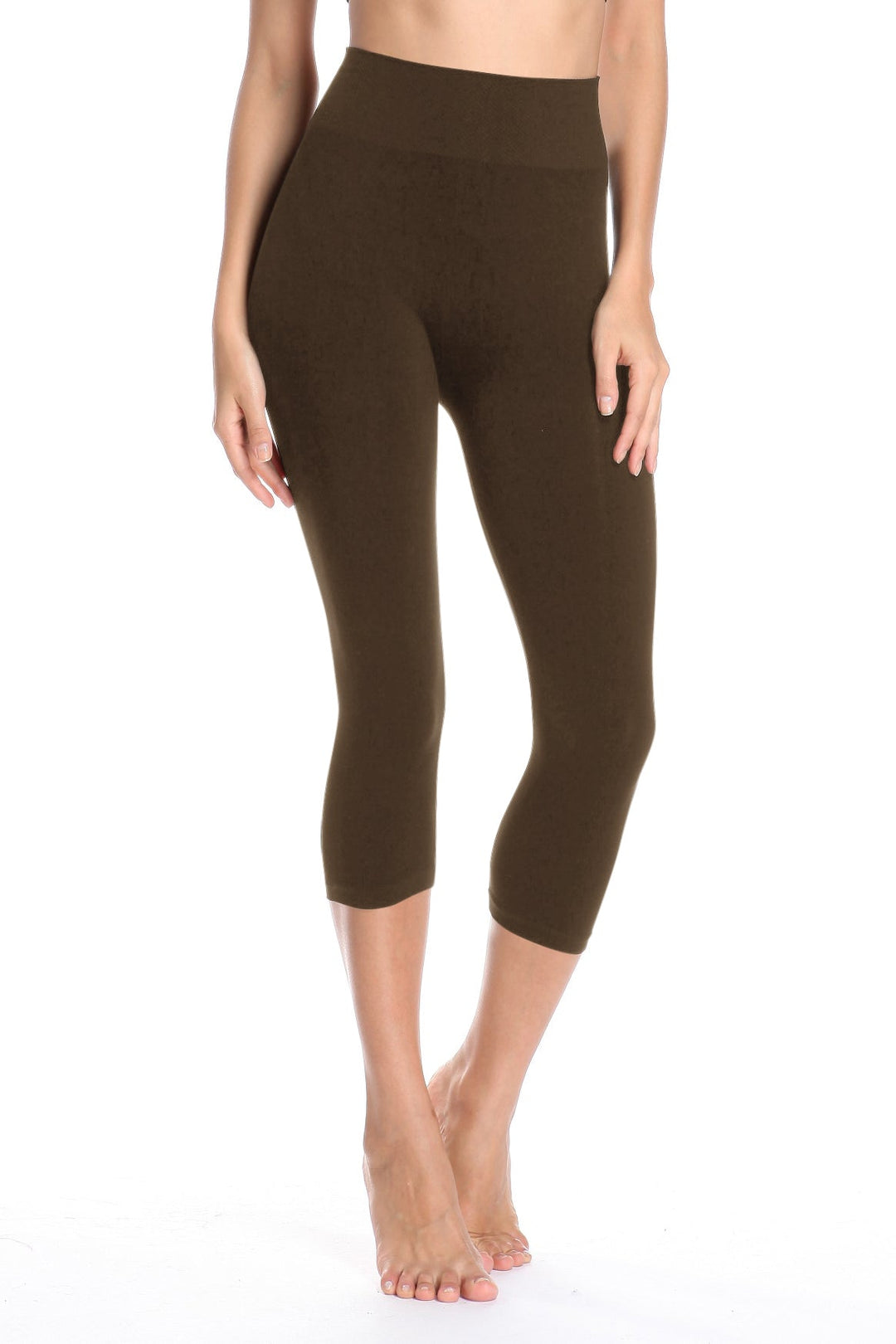 High Band Bamboo Capri - Tummy Tucker