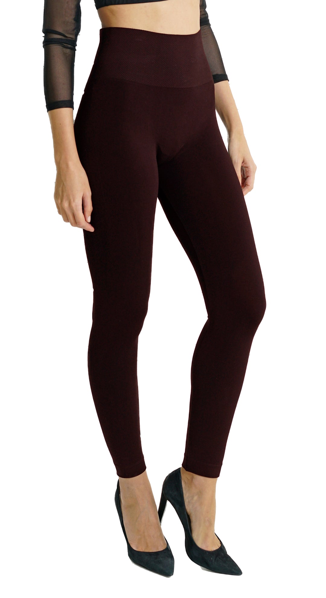 Bamboo 4 Inch High Band Legging - Tummy Tucker