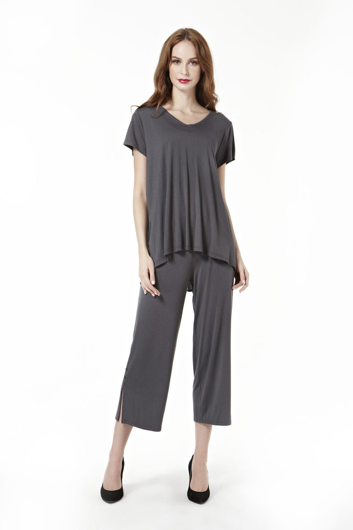 Emma Bamboo Fabric V Neck Top