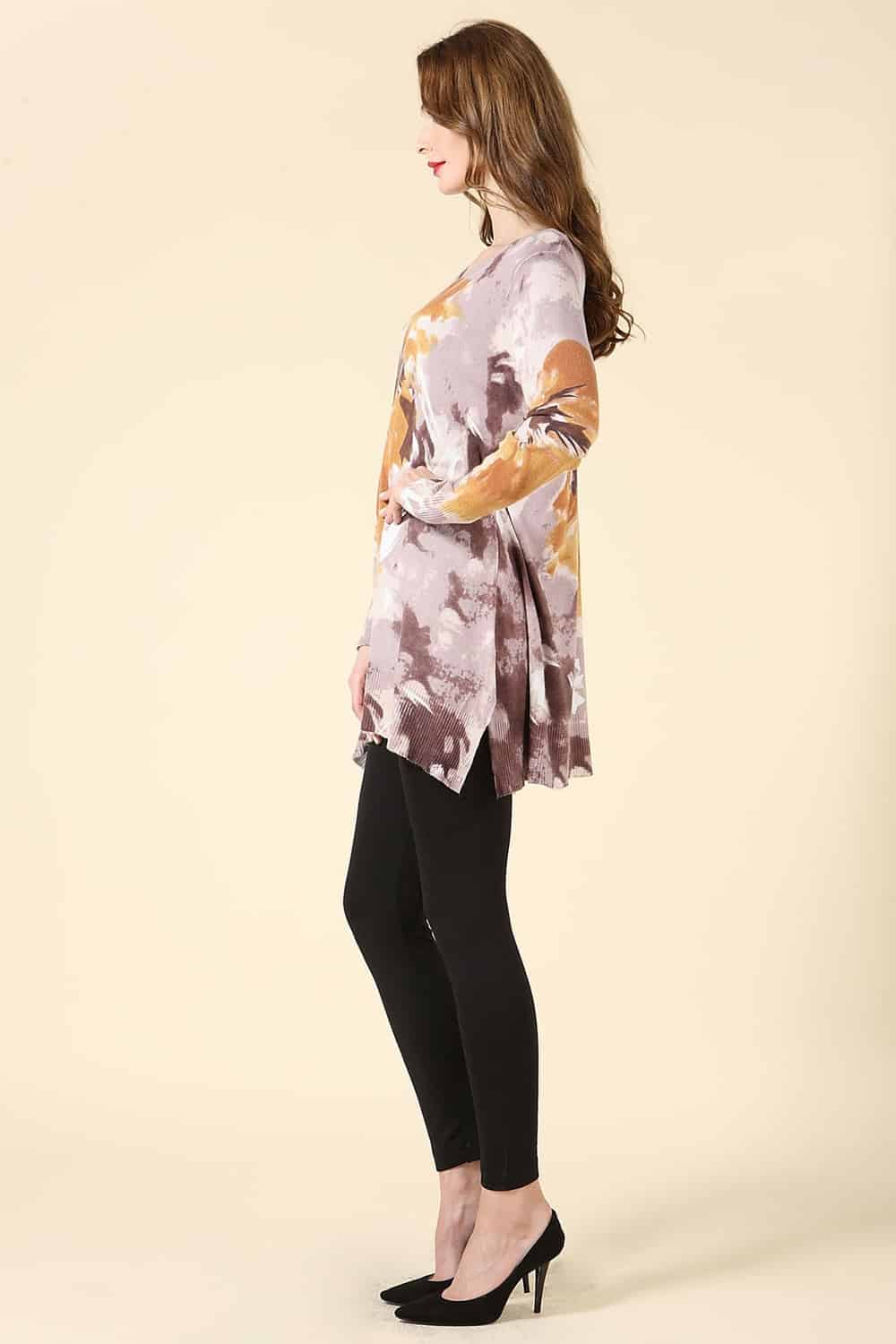 Cashmere Feel Lily Print Tunic
