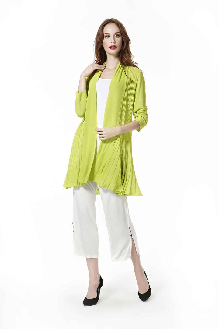 Knitted Cardigan with Lace Back