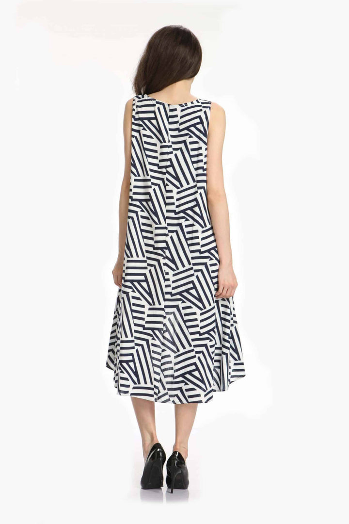 Sleeveless Swing Hi-Low Dress