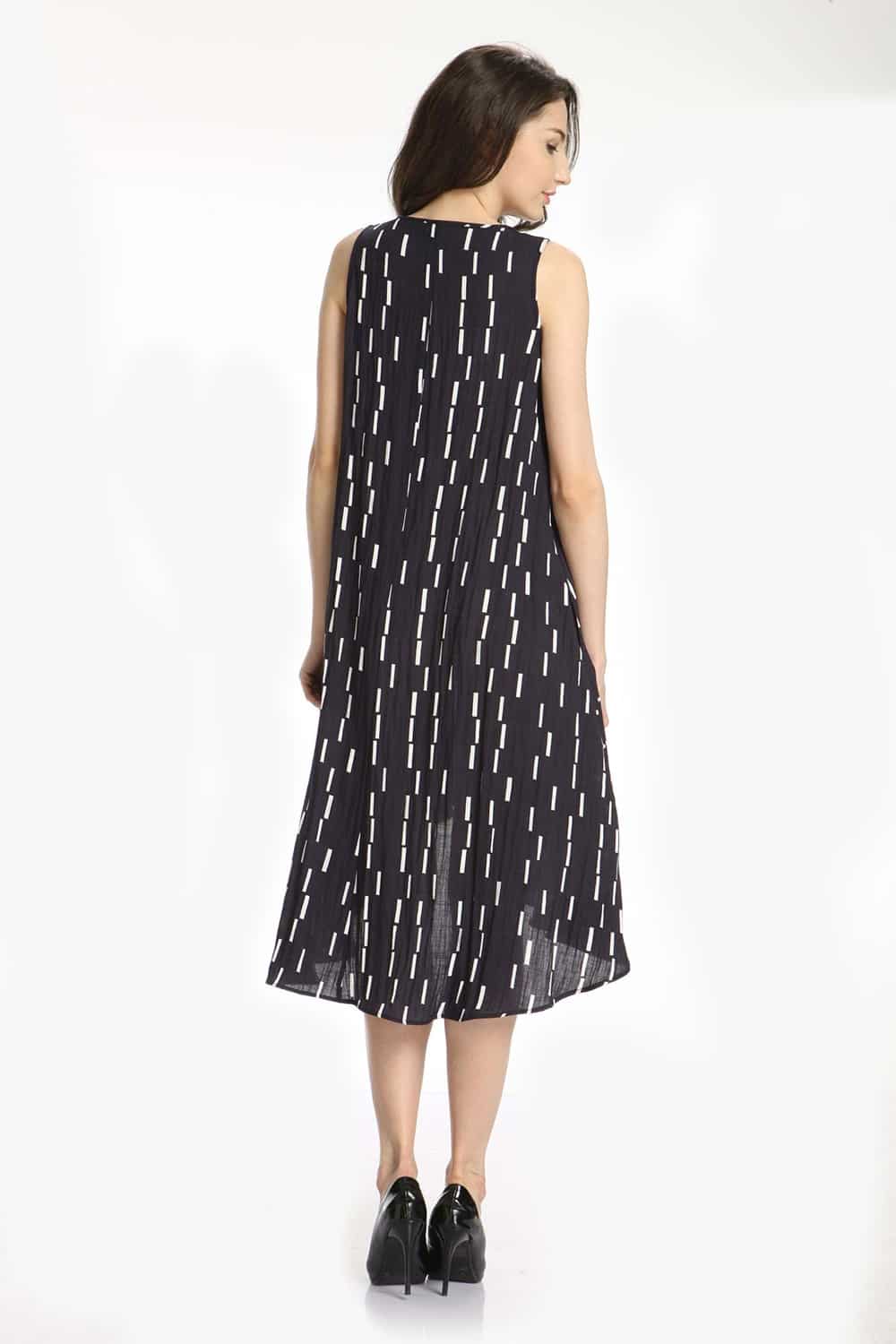 Sleeveless Swing Hi-Lo Dress