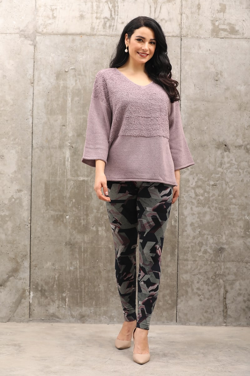 Textured Peasant Top