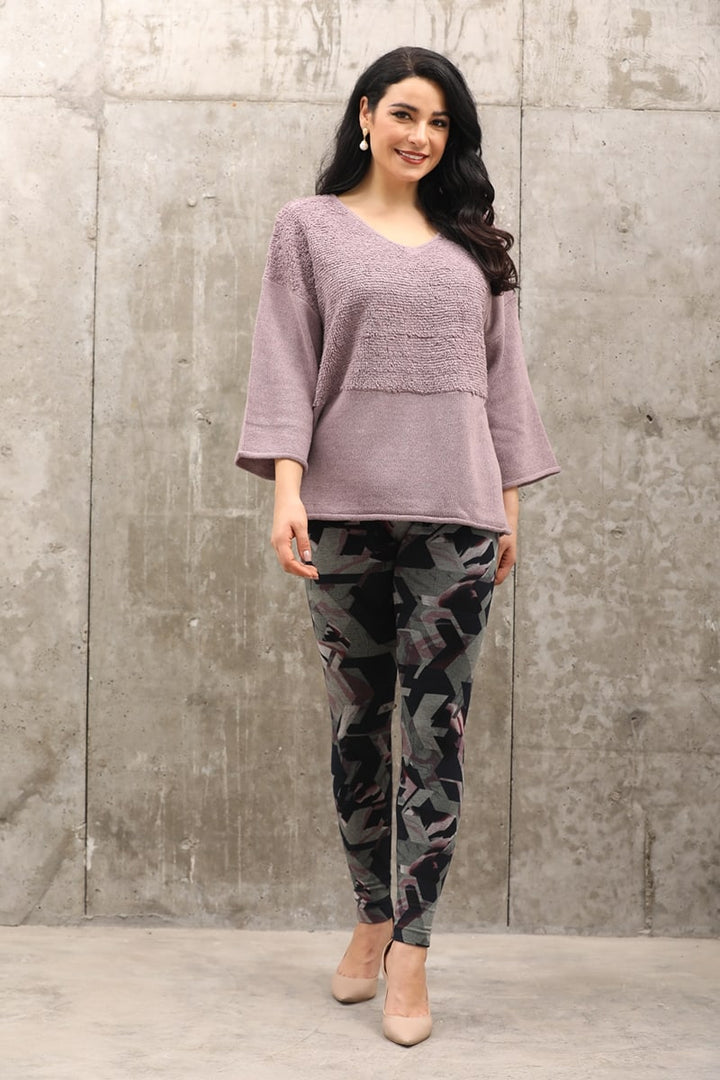 Textured Peasant Top