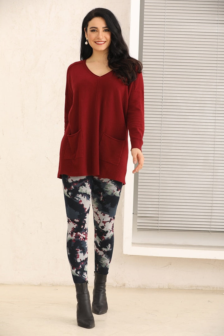 Cashmere Feel Tunic with Pockets