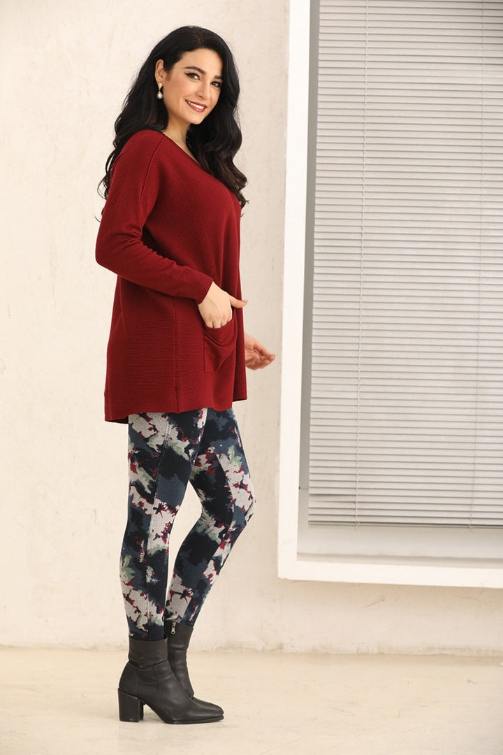 Cashmere Feel Tunic with Pockets