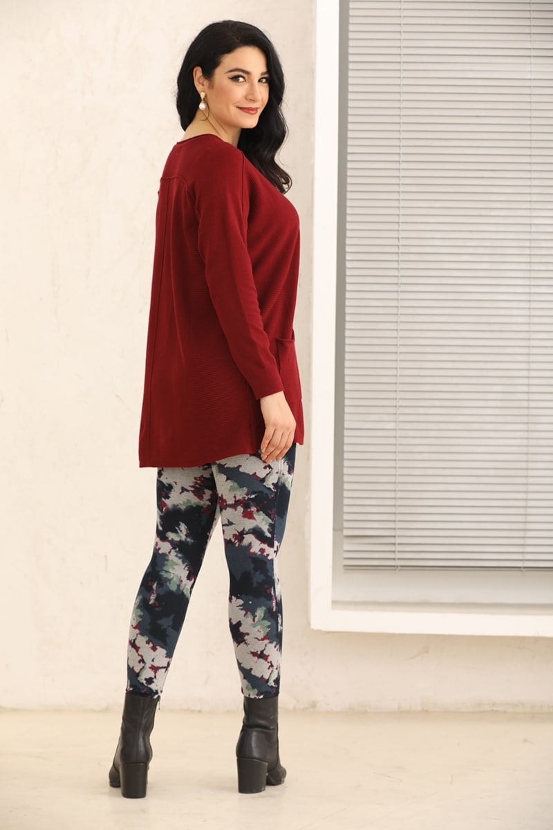 Cashmere Feel Tunic with Pockets