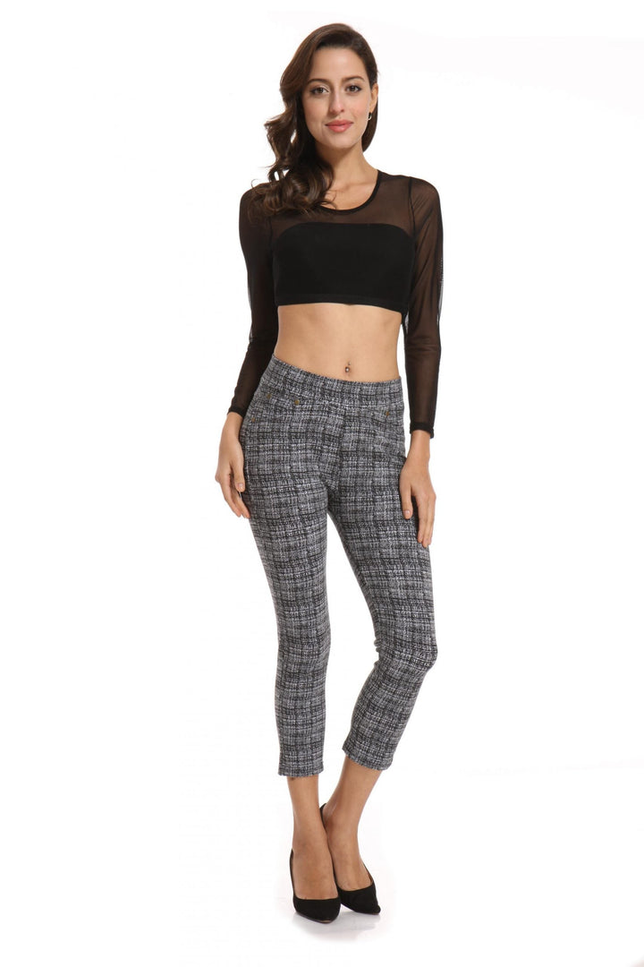 Printed Cropped Jegging