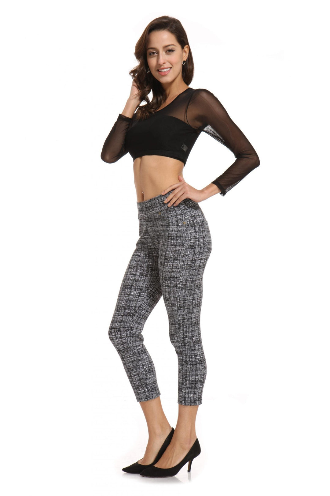 Printed Cropped Jegging