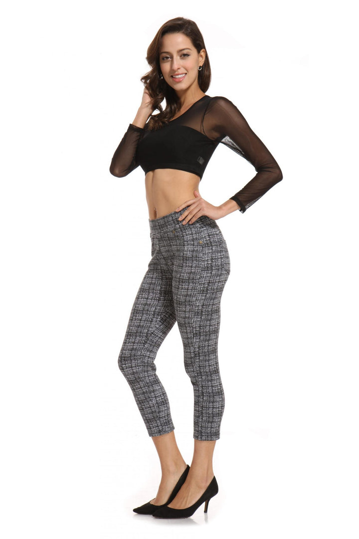 Printed Cropped Jegging