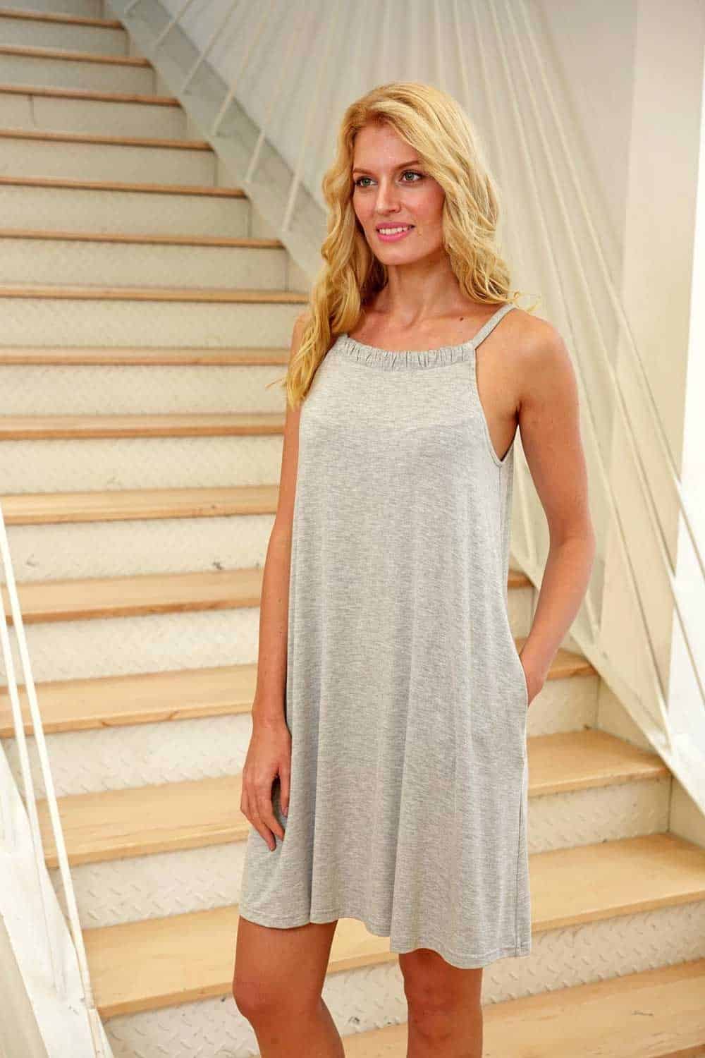 Bamboo Dress With Spaghetti Straps