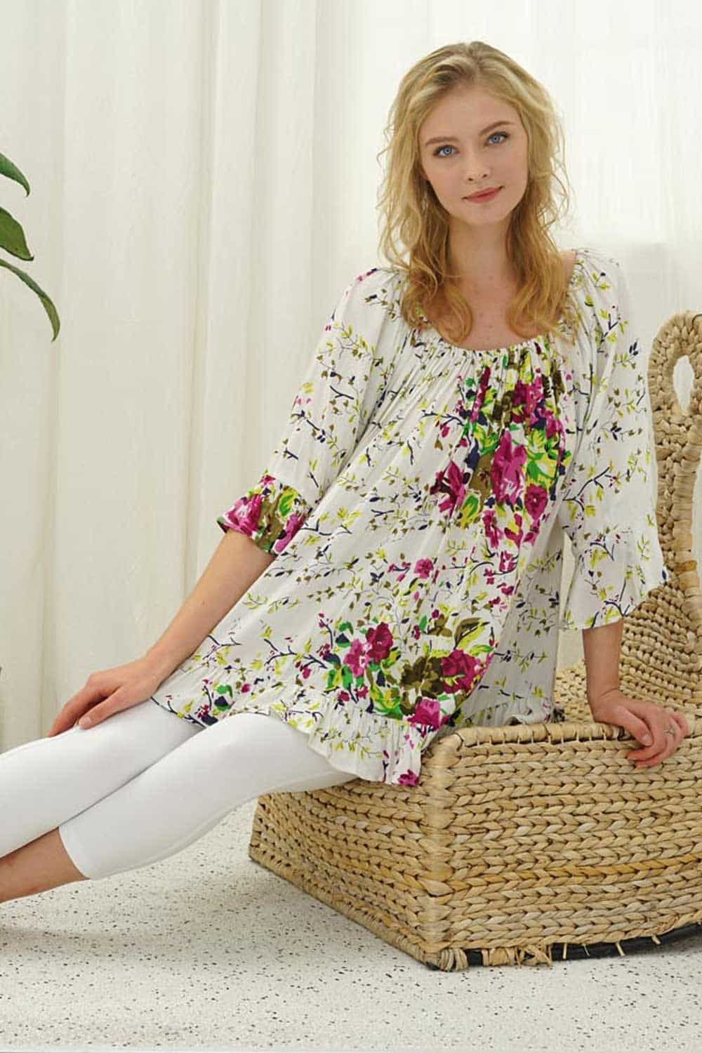 Off Shoulder Flared Sleeve Top