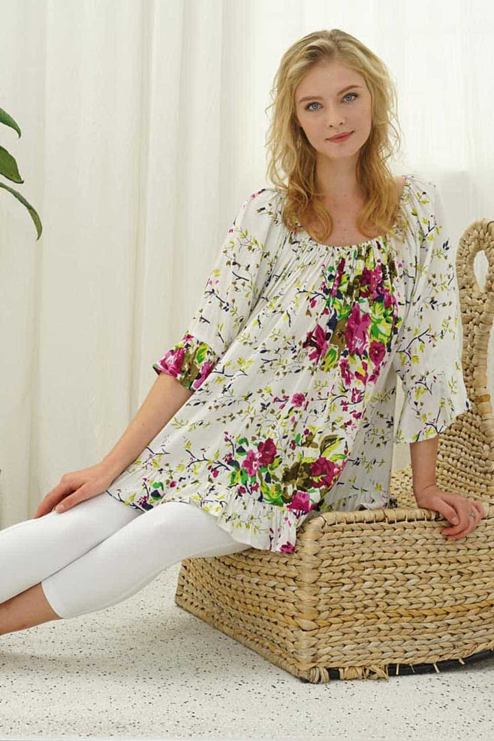 Off Shoulder Flared Sleeve Top