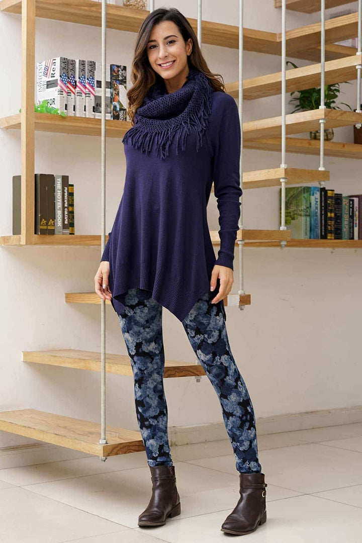 Cashmere Feel Side Slit Tunic